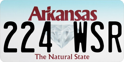 AR license plate 224WSR