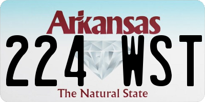 AR license plate 224WST