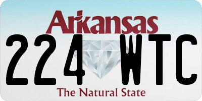 AR license plate 224WTC