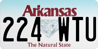 AR license plate 224WTU