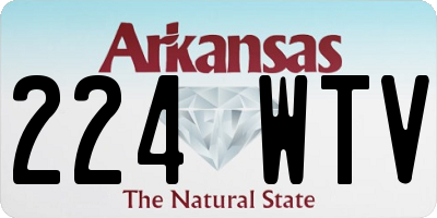 AR license plate 224WTV