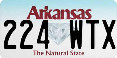 AR license plate 224WTX