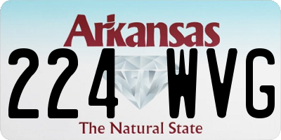 AR license plate 224WVG
