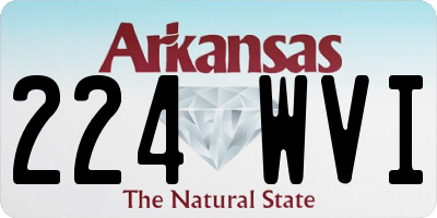 AR license plate 224WVI