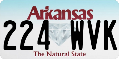 AR license plate 224WVK