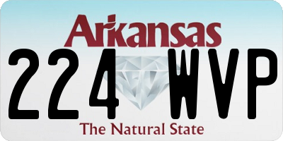 AR license plate 224WVP