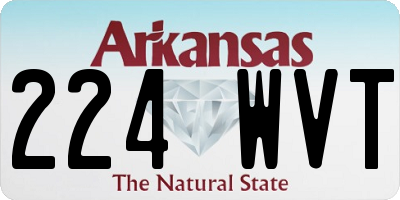 AR license plate 224WVT