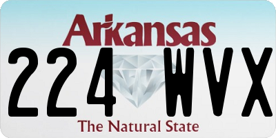 AR license plate 224WVX