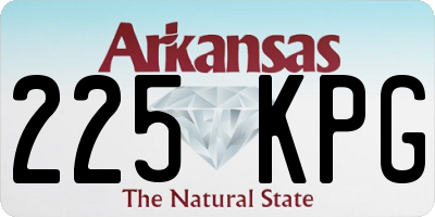 AR license plate 225KPG