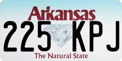 AR license plate 225KPJ