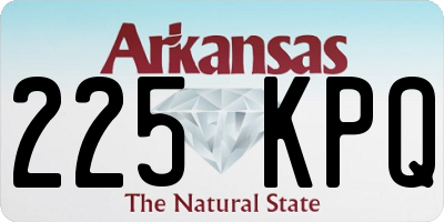 AR license plate 225KPQ