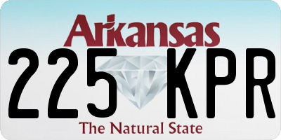 AR license plate 225KPR