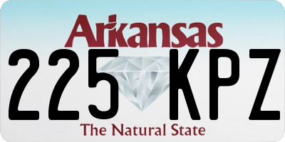 AR license plate 225KPZ