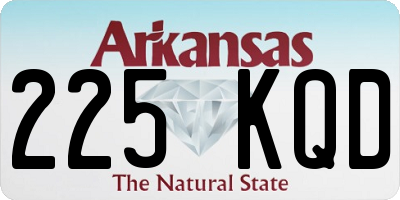 AR license plate 225KQD