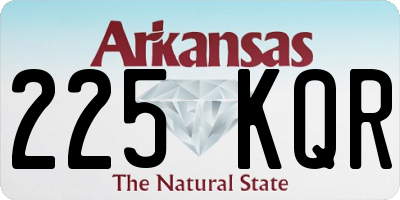 AR license plate 225KQR