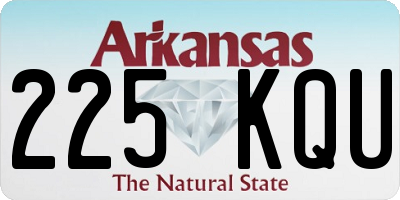 AR license plate 225KQU