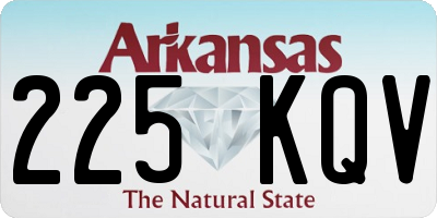 AR license plate 225KQV