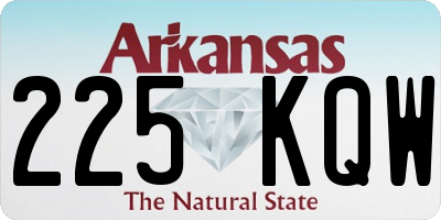 AR license plate 225KQW