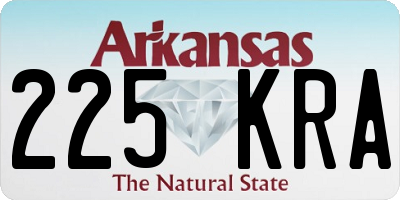 AR license plate 225KRA