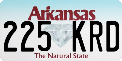 AR license plate 225KRD