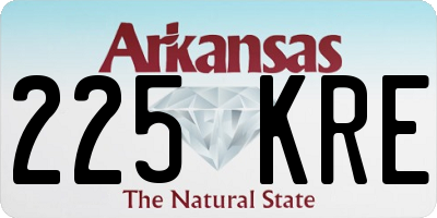 AR license plate 225KRE