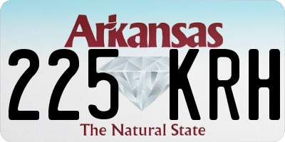 AR license plate 225KRH