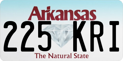 AR license plate 225KRI