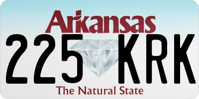 AR license plate 225KRK