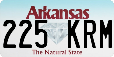 AR license plate 225KRM