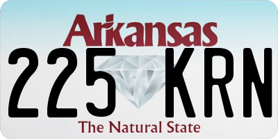 AR license plate 225KRN