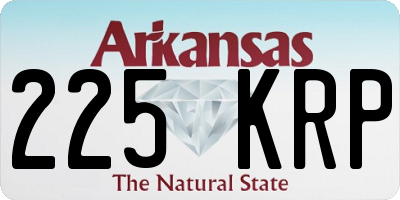 AR license plate 225KRP