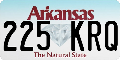 AR license plate 225KRQ