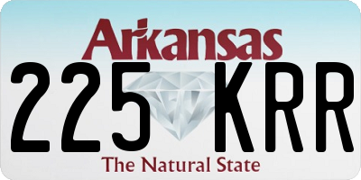 AR license plate 225KRR