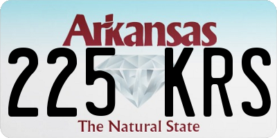 AR license plate 225KRS