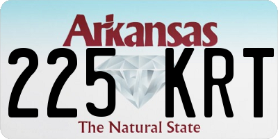 AR license plate 225KRT