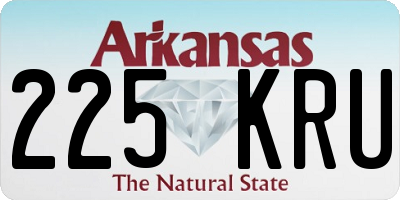 AR license plate 225KRU