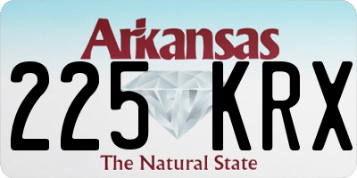 AR license plate 225KRX