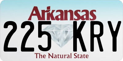 AR license plate 225KRY