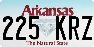 AR license plate 225KRZ