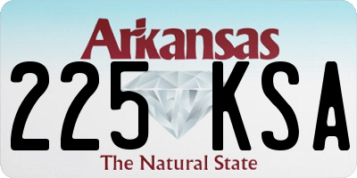 AR license plate 225KSA