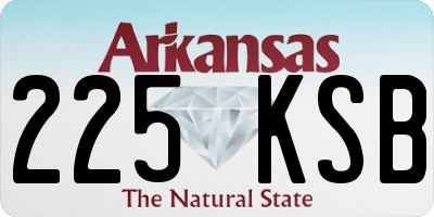 AR license plate 225KSB