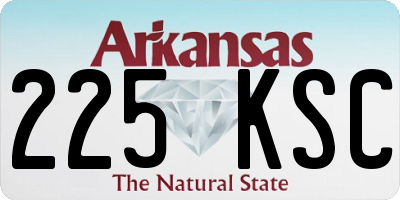AR license plate 225KSC