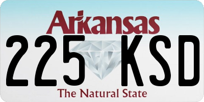 AR license plate 225KSD