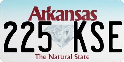 AR license plate 225KSE