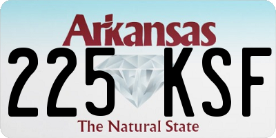 AR license plate 225KSF