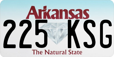 AR license plate 225KSG