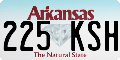 AR license plate 225KSH