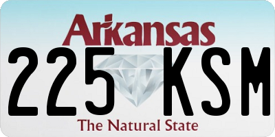 AR license plate 225KSM