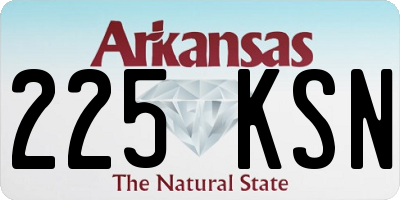 AR license plate 225KSN