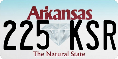 AR license plate 225KSR